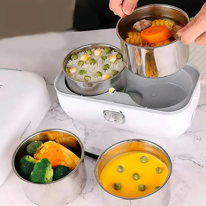 Lonchera Eléctrica Recalentadora con Aislamiento Térmico